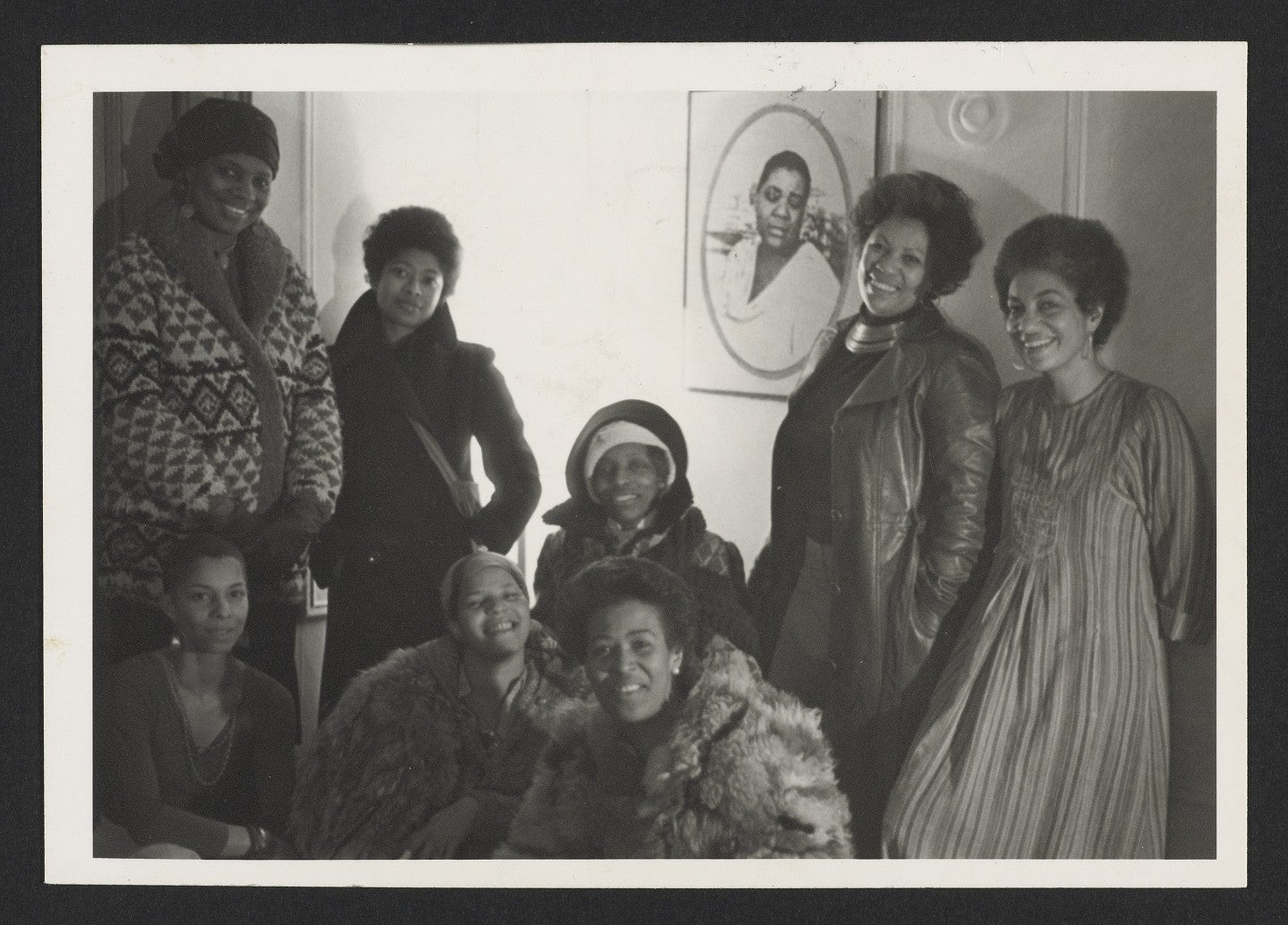 1977 photo of luminary Black writers gathered in an NYC apartment