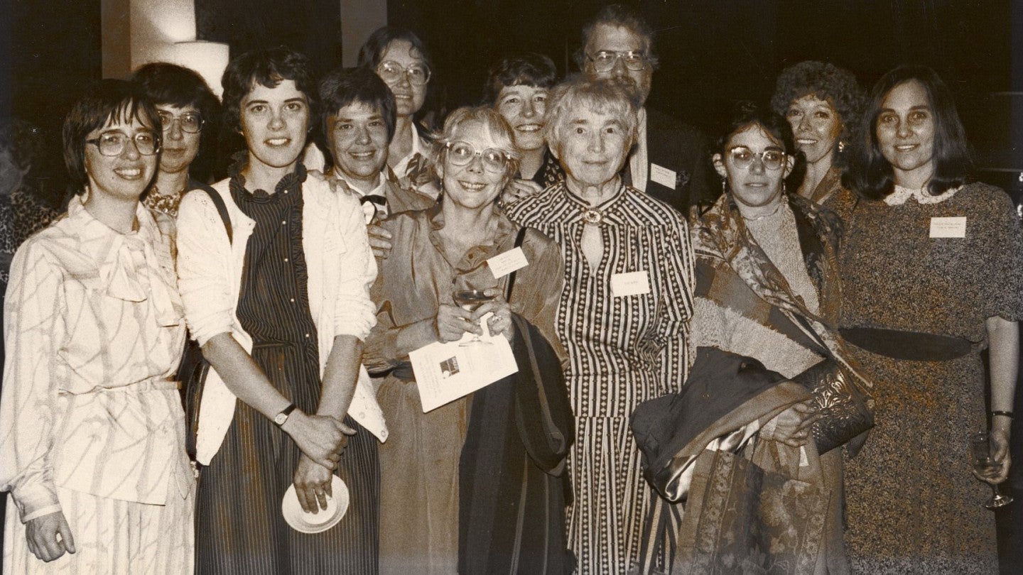 gathering of faculty ca 1983