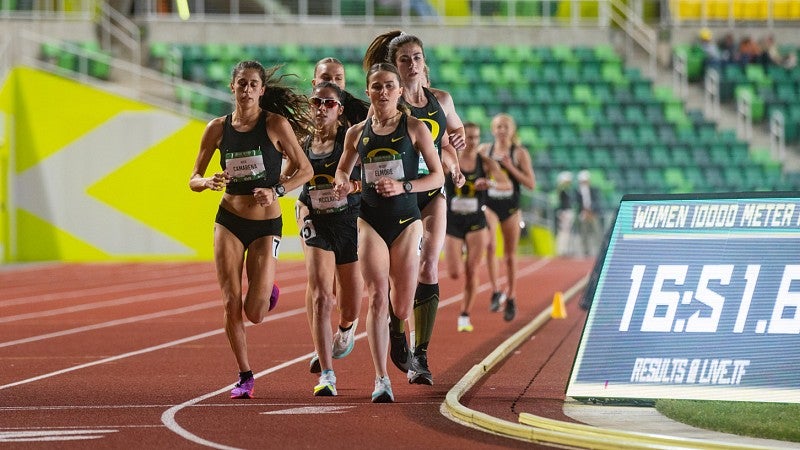 Runners at Hayward Field