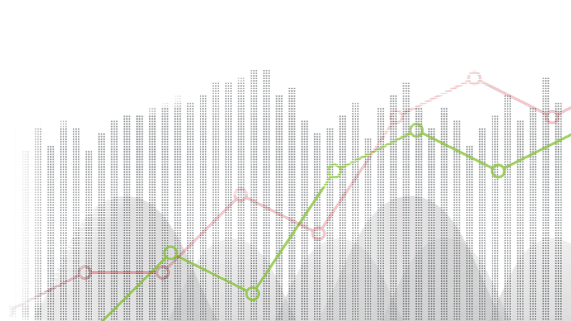 Bar and line graph