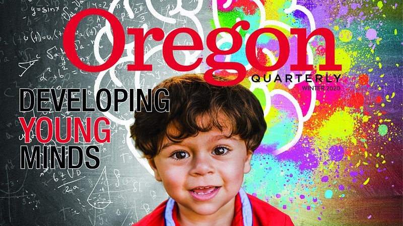 Oregon Quarterly magazine cover with photo of child