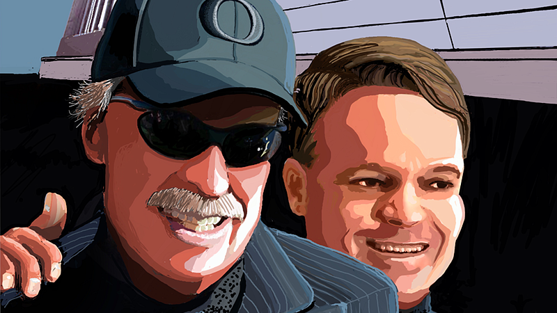 Illustration of Phil Knight and Jim Bartko