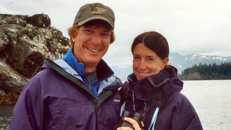 Jim Stratton and Colleen Burgh at Alaska's Kachemak Bay