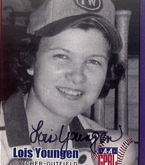 Lois Youngen baseball card