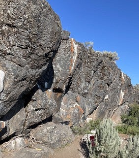 rock outcropping Oregon desert