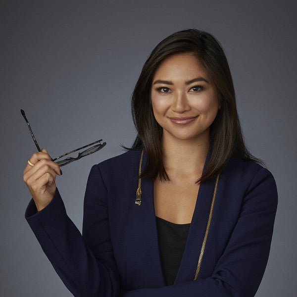 Lorie Acio portrait, holding classes, office attire