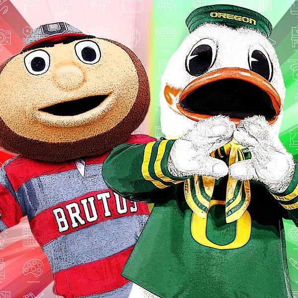 Brutus Buckeye and the Oregon Duck