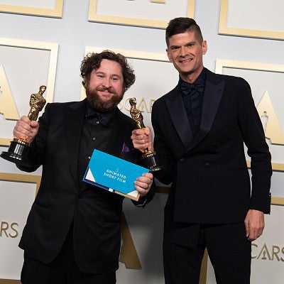 Govier (left) wins Oscar with Will McCormick
